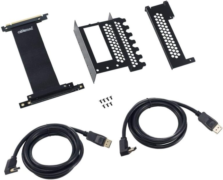 CableMod Vertical PCI-e Bracket (Black, 2 x DisplayPort)