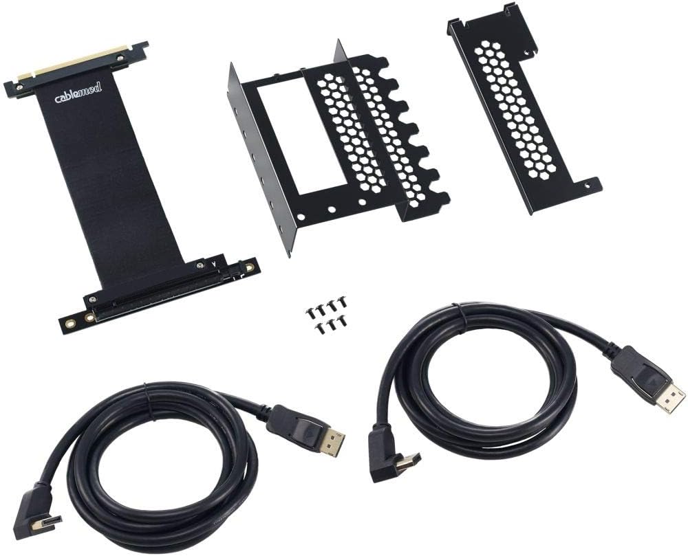 CableMod Vertical PCI-e Bracket (Black, 2 x DisplayPort) CableMod Vertical PCI-e Bracket (Black, 2 x DisplayPort)