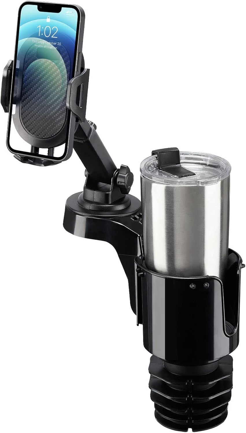 JOYTUTUS Cup Holder Phone Mount for Car, Car Cellphone Large Adapter Long Arm with 360 Degree Rotation, Compatible iPhone, Samsung & All Smartphones JOYTUTUS Cup Holder Phone Mount for Car, Car Cellphone Large Adapter Long Arm with 360 Degree Rotation, Compatible iPhone, Samsung & All Smartphones