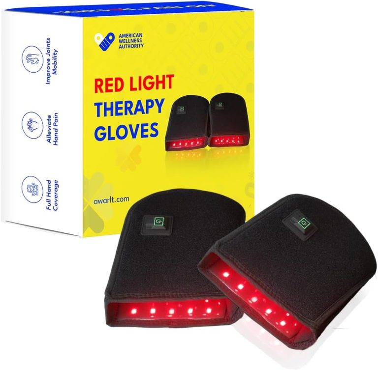 Red Light Therapy Gloves for Hands, Near Infrared Light Therapy Device for Palm & Wrist Discomfort, FSA Eligible Items Only List (Includes 2 Gloves)
