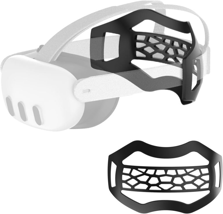 APEXINNO VR Head Strap Pad for Quest 3S/Meta Quest 3/Oculus 2 Headset Accessories, TPU Head Strap Cushion for Meta Quest 3/3S Elite Strap, Bracket for The Back of The Head Headstrap