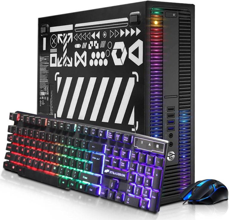 HP RGB Gaming Desktop Computer, Intel Quad Core I5-6500 up to 3.6GHz, GeForce GT 1030 2G GDDR5, 16GB DDR4, 512G SSD, RGB Keyboard & Mouse, 600M WiFi & Bluetooth 5.0, Win 10 Pro (Renewed)
