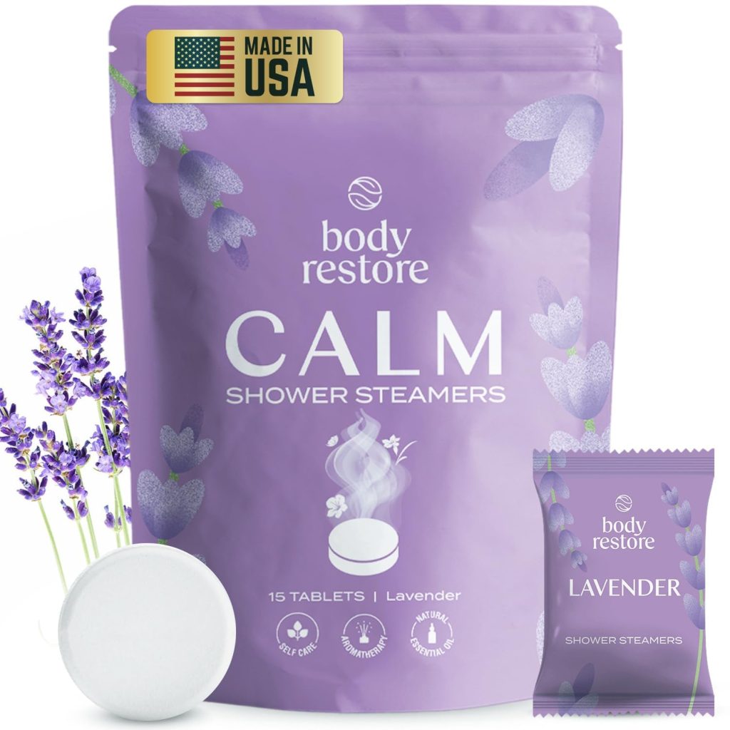 Body Restore Bath Bombs Aromatherapy 15 Pack – Christmas Gifts for Women, Stocking Stuffers, Birthday Gifts for Mom, White Elephant Gift, Travel Essentials – Lavender Shower Steamers Body Restore Bath Bombs Aromatherapy 15 Pack – Christmas Gifts for Women, Stocking Stuffers, Birthday Gifts for Mom, White Elephant Gift, Travel Essentials – Lavender Shower Steamers