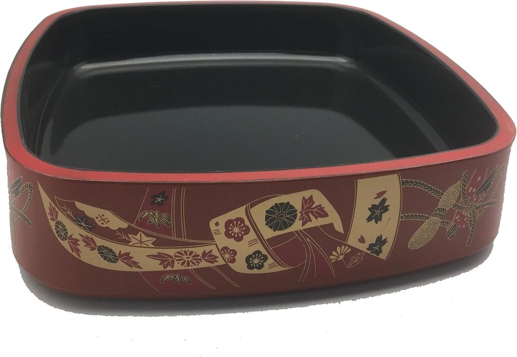 JapanBargain 4076, Sashimi Sushi Serving Tray Plate Platter Dish Japanese Plastic Lacquered Sushi Oke Hangiri, 12.75 inch JapanBargain 4076, Sashimi Sushi Serving Tray Plate Platter Dish Japanese Plastic Lacquered Sushi Oke Hangiri, 12.75 inch