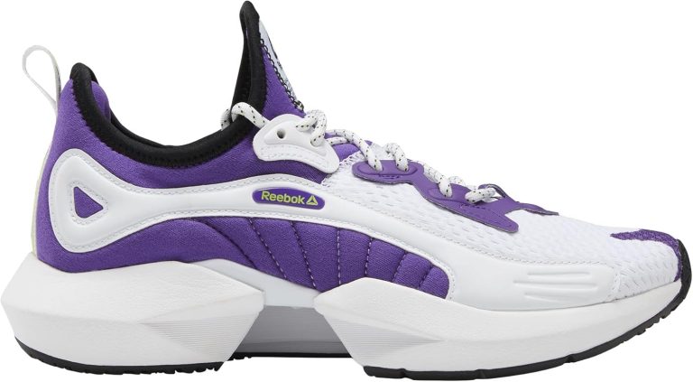 Reebok Sole Fury 00 Womens Running Trainers Sneakers (UK 6.5 US 9 EU 40, White Purple Black DV9250)