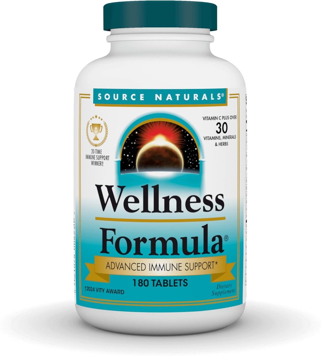 Source Naturals Wellness Formula Bio-Aligned Vitamins & Herbal Defense – Immune System Support Supplement & Immunity Booster* – 180 Tablets Source Naturals Wellness Formula Bio-Aligned Vitamins & Herbal Defense – Immune System Support Supplement & Immunity Booster* – 180 Tablets
