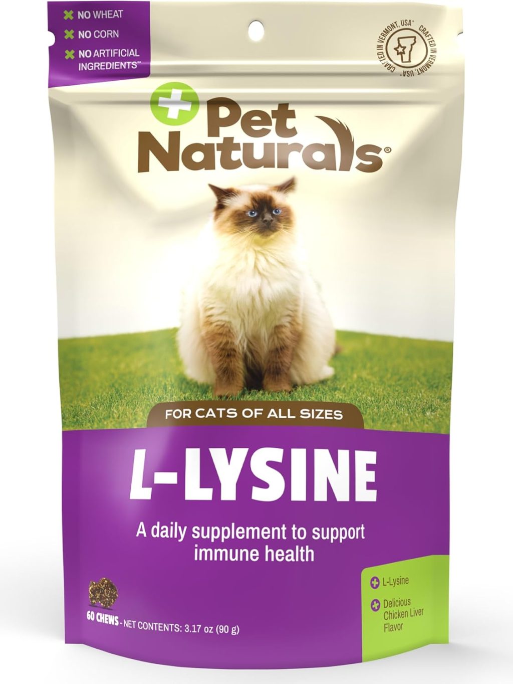 Pet Naturals Lysine for Cats, Chicken Flavor, 60 Chews – Immune and Respiratory Support for Cats – No Wheat or Corn – Vet Recommended Pet Naturals Lysine for Cats, Chicken Flavor, 60 Chews – Immune and Respiratory Support for Cats – No Wheat or Corn – Vet Recommended