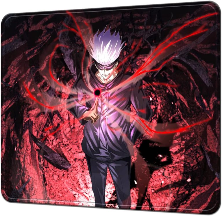 Anime Mouse Pad,Small Gaming Mousepad,Non-Slip Rubber Base and Stitched Edges Desk Mat for Computer Home Office Work and Study,11.4×9.8×0.12inch (A11)