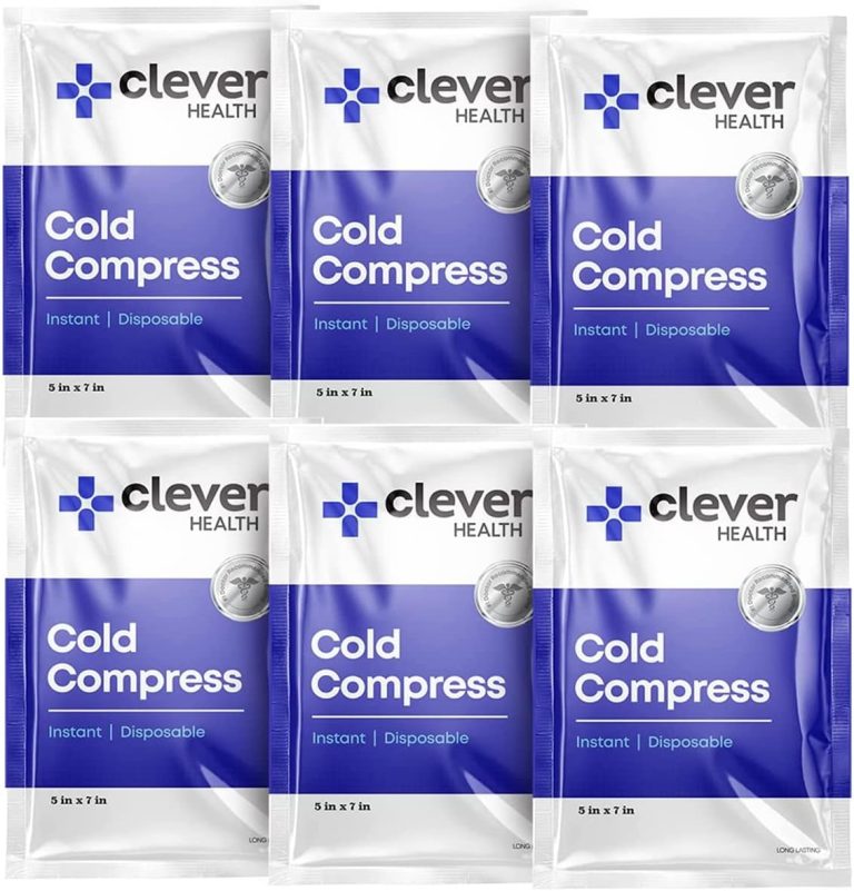 Instant Cold Pack | Disposable Ice Packs – Cold Therapy – for Injuries, Swelling, Inflammation, Muscle Strains, Sprains, Perfect for First aid Kit, Outdoor Activities, Athletes. 5×7 Inches, 6 Pack.