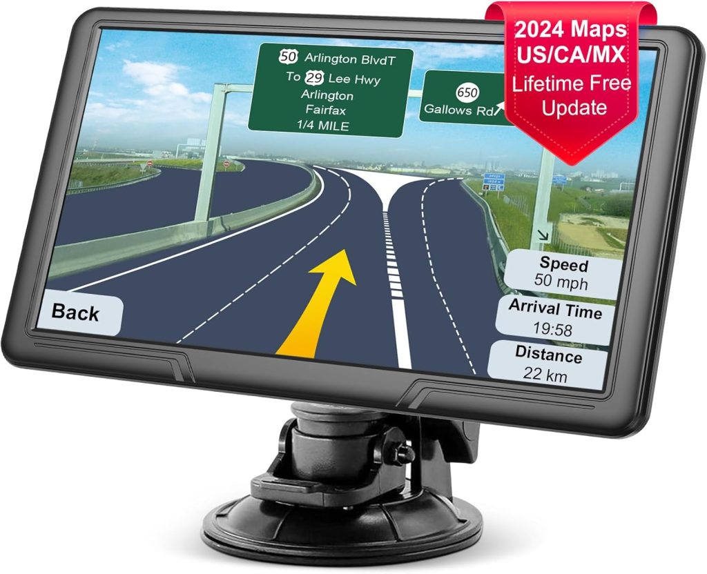 GPS Navigation for Car Truck Navigator – Navigation System 9 Inch, 2024 America/Canada/MX Offline Maps Lifetime Free Update, Voice Guidance, Speed Cam Warning, Touchscreen Handheld Vehicle RV GPS GPS Navigation for Car Truck Navigator – Navigation System 9 Inch, 2024 America/Canada/MX Offline Maps Lifetime Free Update, Voice Guidance, Speed Cam Warning, Touchscreen Handheld Vehicle RV GPS
