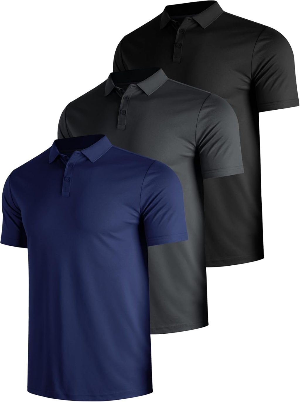 Men’s 3 Packs Quick Dry Golf Polo Shirts Dry Fit Moisture Wicking Performance Summer Athletic Casual Short Sleeve Shirts Men’s 3 Packs Quick Dry Golf Polo Shirts Dry Fit Moisture Wicking Performance Summer Athletic Casual Short Sleeve Shirts