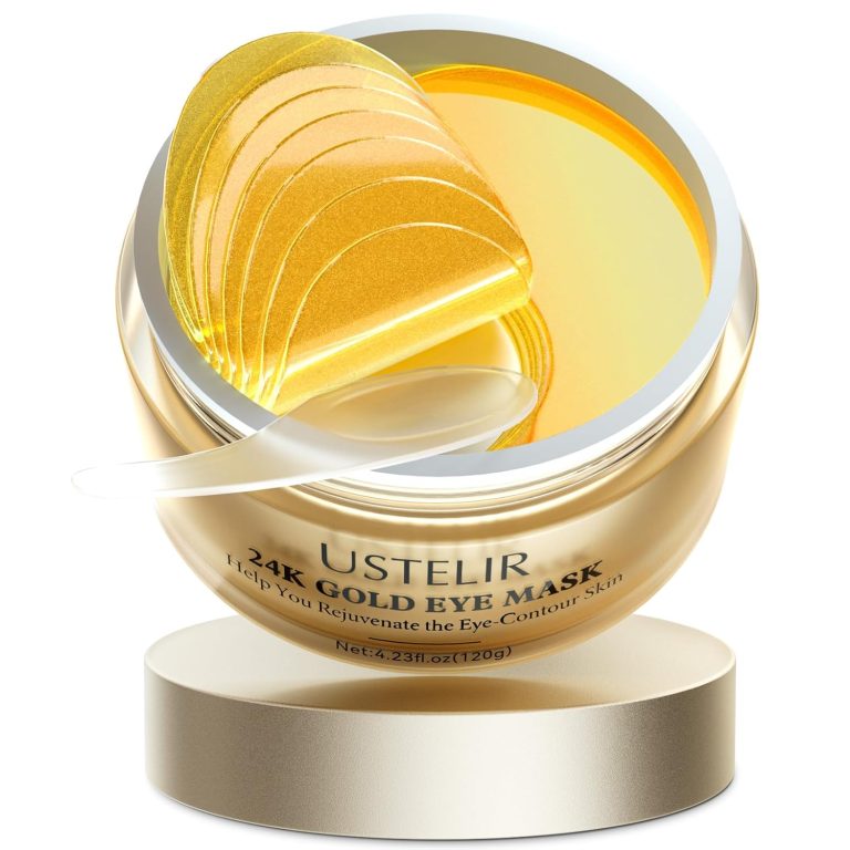 Under Eye Patches, 40 Pairs 24K Gold Eye Masks with Collagen, Eye Patches for Puffy Eyes, Dark Circles & Wrinkles, Under Eye Masks for Skin Care Set, Eye Gel Pads Spa Gifts for Women & Men