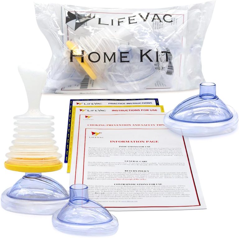 LifeVac Home Kit – Portable Suction Rescue Device, First Aid Kit for Kids and Adults, Portable Airway Suction Device for Children and Adults
