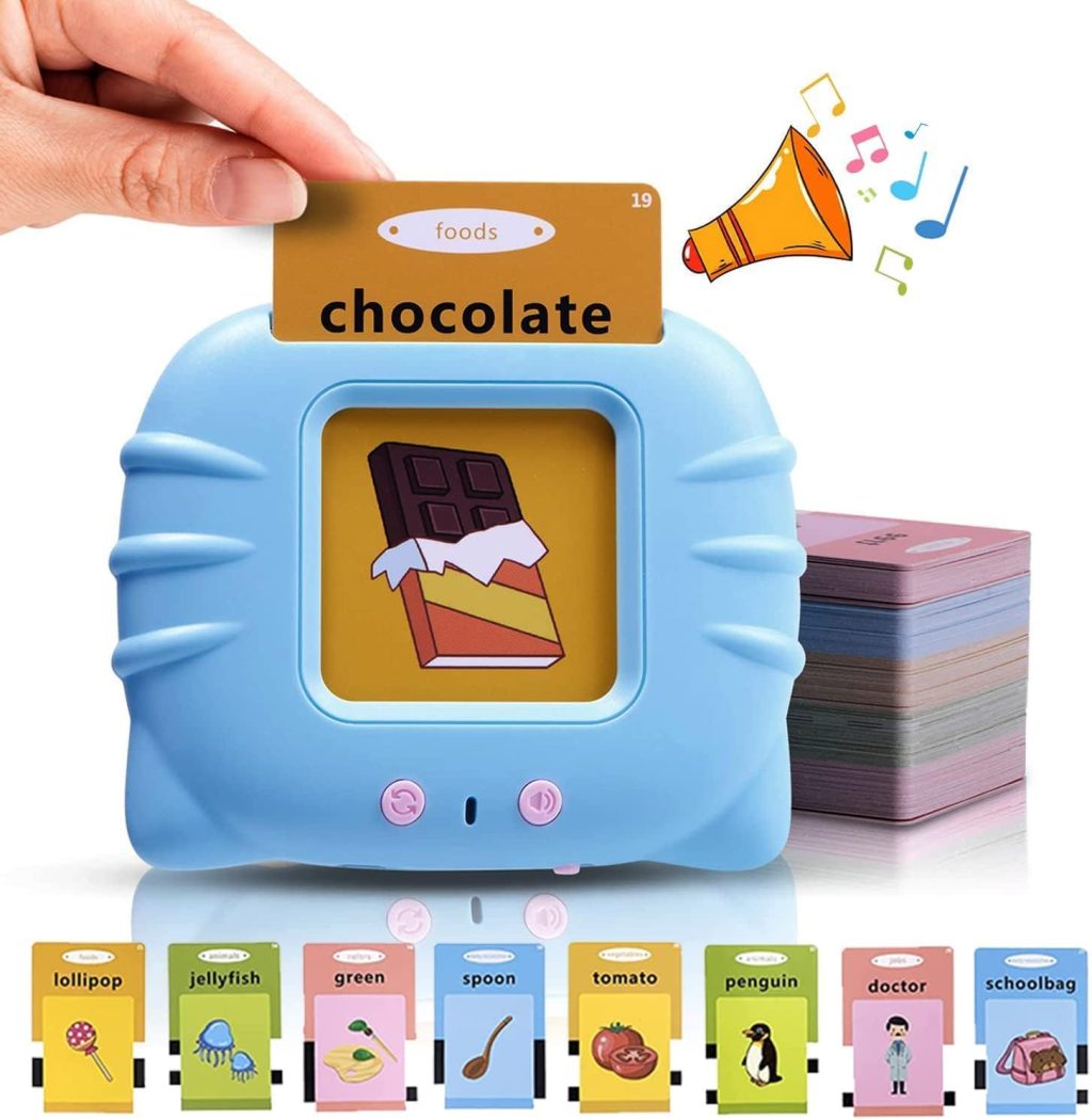 Talking Flash Cards for Toddler 1 2 3 4 Year Olds, Language Learning Toys, Pocket Speech Therapy Toys, Autism Toys, Montessori Toys with 224 Words, Children’s Sensory Learning Educational Toys Talking Flash Cards for Toddler 1 2 3 4 Year Olds, Language Learning Toys, Pocket Speech Therapy Toys, Autism Toys, Montessori Toys with 224 Words, Children’s Sensory Learning Educational Toys