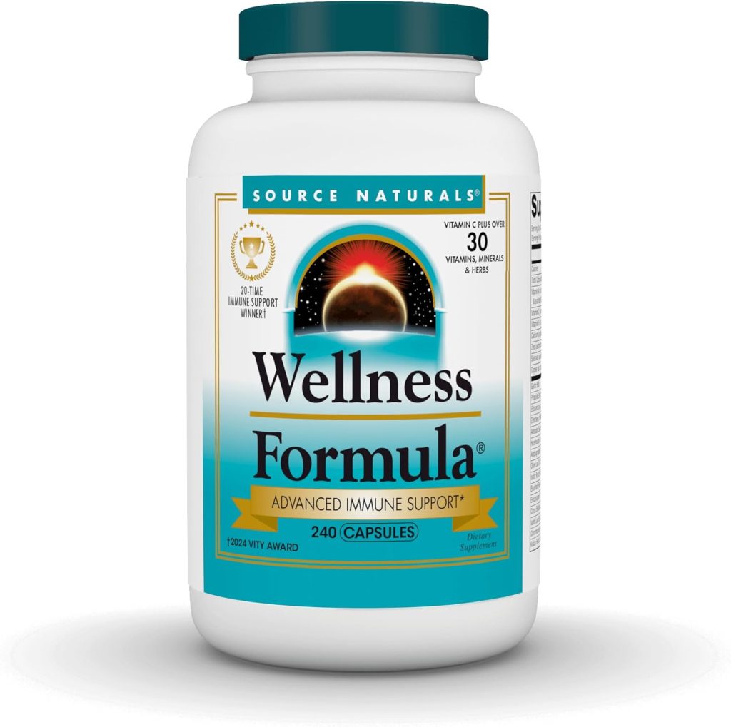 Source Naturals Wellness Formula Bio-Aligned Vitamins & Herbal Defense Advanced Immune Support* – Dietary Supplement & Immunity Booster – 240 Capsules Source Naturals Wellness Formula Bio-Aligned Vitamins & Herbal Defense Advanced Immune Support* – Dietary Supplement & Immunity Booster – 240 Capsules
