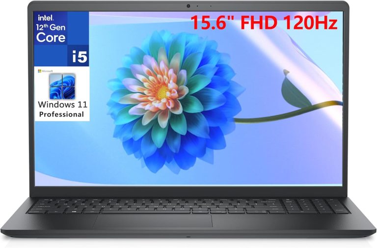 Dell Vostro 15 15.6″ FHD 120Hz Business Laptop Computer, 12th Gen Intel 10-Core i5-1235U (Beat i7-1195G7), 64GB DDR4 RAM, 2TB PCIe SSD, 802.11ac WiFi, Bluetooth, Carbon Black, Windows 11 Pro