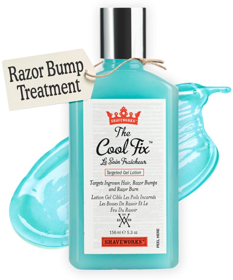 Shaveworks The Cool Fix Aftershave for Women: Pubic Hair Removal, Razor Bumps, Razor Burns, Ingrown Hair Treatment – After Shaving Post Waxing Bikini Area Moisturizing Skin Care Gel 5.3 Fl Oz