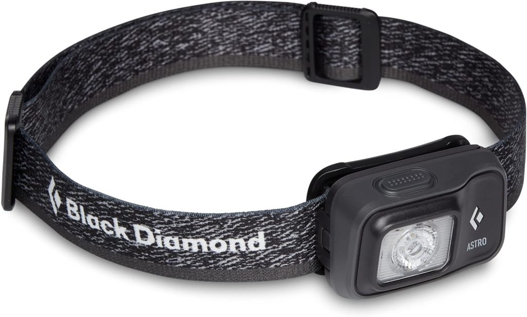 BLACK DIAMOND Astro 300 LED Headlamp, Dimmable Battery Powered IPX4 Rainproof Headlamp for Camping, Hiking, Running, Work, Travel, Graphite BLACK DIAMOND Astro 300 LED Headlamp, Dimmable Battery Powered IPX4 Rainproof Headlamp for Camping, Hiking, Running, Work, Travel, Graphite