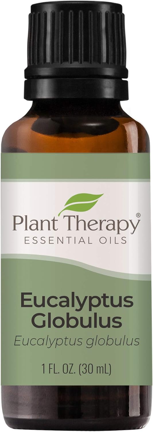 Plant Therapy Eucalyptus Globulus Essential Oil 30 mL (1 oz) for Diffuser, Skin, Hair, Aromatherapy DIYs, and Clear Breathing, 100% Pure, Undiluted, Therapeutic Grade