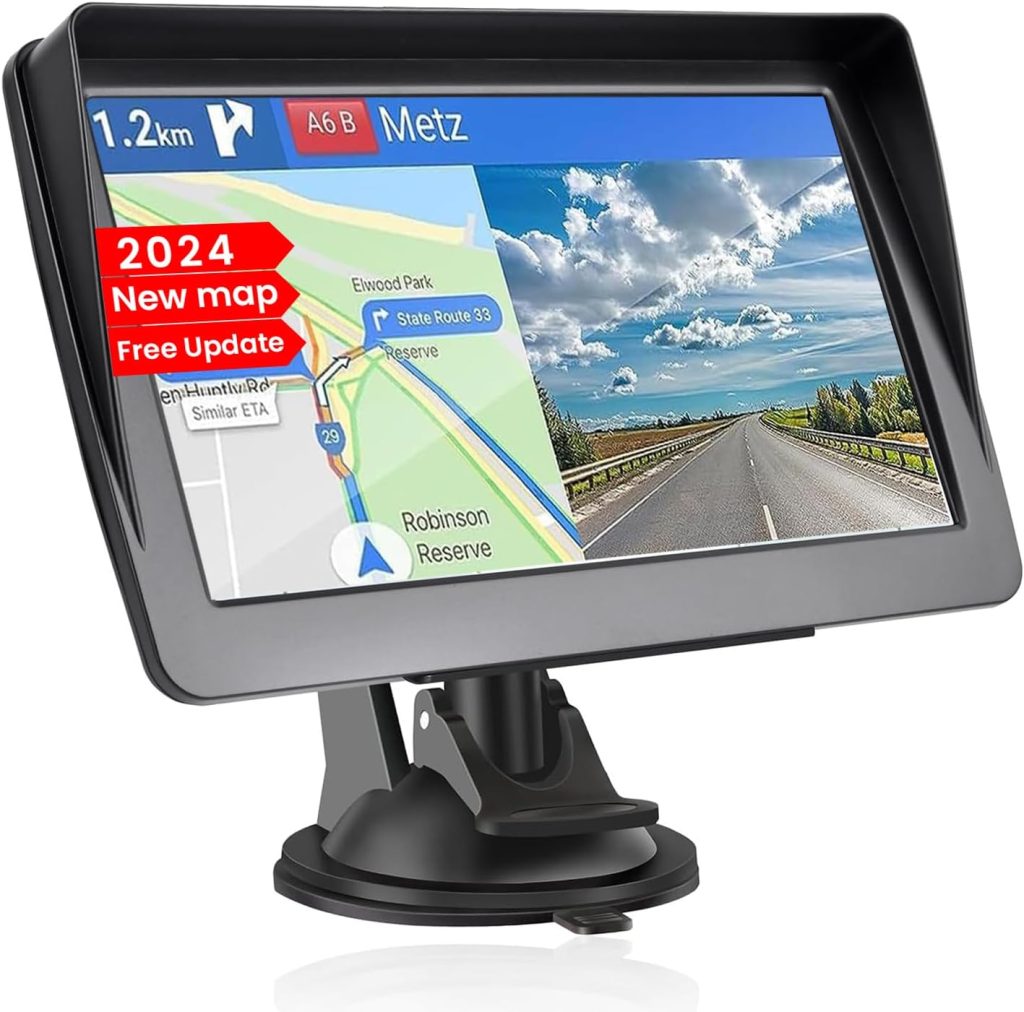 GPS Navigator for Car, Latest 2024 Map 9-inch HD Display 16GB 256MB Satellite Navigation with Sun Visor,Smart Real Voice GPS Guidance,Provides Lifetime Live Map Updates GPS Navigator for Car, Latest 2024 Map 9-inch HD Display 16GB 256MB Satellite Navigation with Sun Visor,Smart Real Voice GPS Guidance,Provides Lifetime Live Map Updates