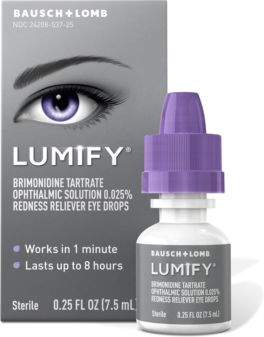LUMIFY Redness Reliever Eye Drops, For Whiter & Brighter Looking Eyes, 0.25 Fl Oz (7.5 mL) LUMIFY Redness Reliever Eye Drops, For Whiter & Brighter Looking Eyes, 0.25 Fl Oz (7.5 mL)