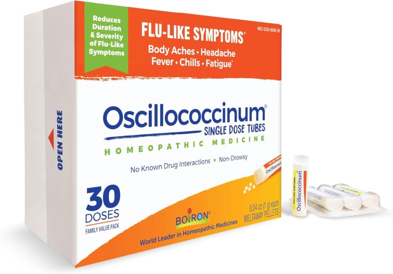Boiron Oscillococcinum For Relief From Flu-Like Symptoms Of Body Aches, Headache, Fever, Chills, And Fatigue – 30 Count