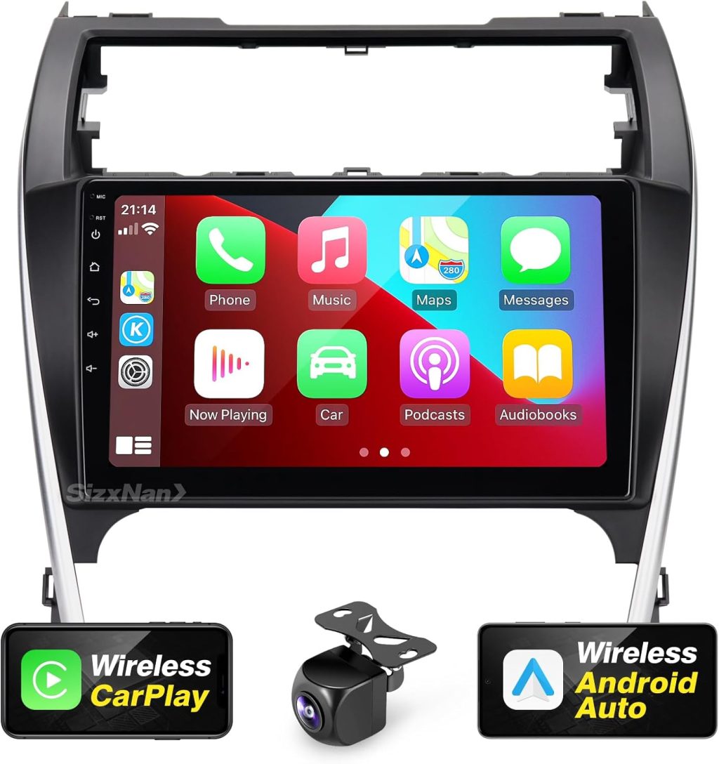 for Android 11 Compatible with Wirelessly Carplay Android Auto,Car Radio Stereo Bluetooth Navigation GPS WiFi FM/AM 8 core 4GB+64GB 1280X720 TouchScreen Rear Camera for Toyota Camry 2012-2014 for Android 11 Compatible with Wirelessly Carplay Android Auto,Car Radio Stereo Bluetooth Navigation GPS WiFi FM/AM 8 core 4GB+64GB 1280X720 TouchScreen Rear Camera for Toyota Camry 2012-2014