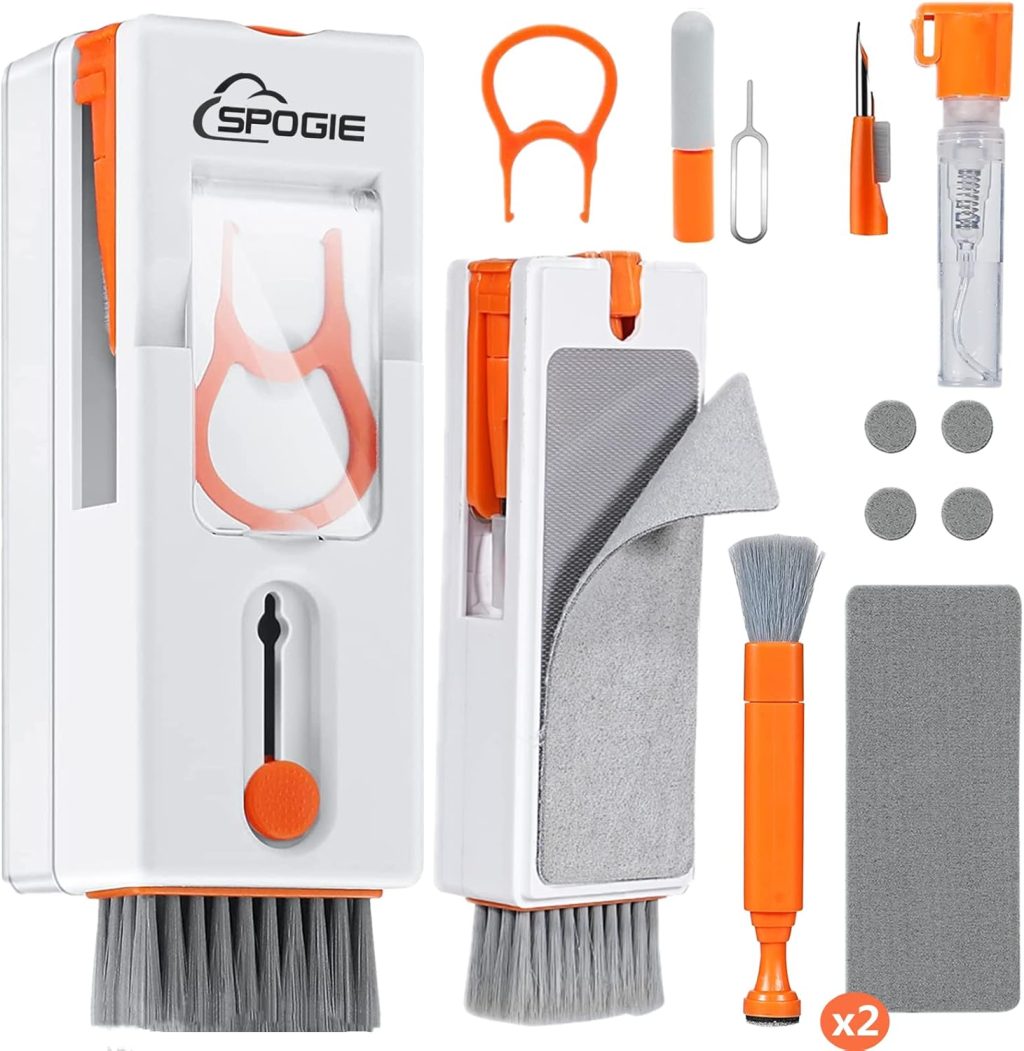 11-in-1 Keyboard Cleaning Kit, Laptop Cleaning Kit Keyboard Brush Cleaner Electronics Cleaner for Cell Phone/Earbuds/Camera Lens/Computer with Multifunctional Cleaning Tool (Orange) 11-in-1 Keyboard Cleaning Kit, Laptop Cleaning Kit Keyboard Brush Cleaner Electronics Cleaner for Cell Phone/Earbuds/Camera Lens/Computer with Multifunctional Cleaning Tool (Orange)