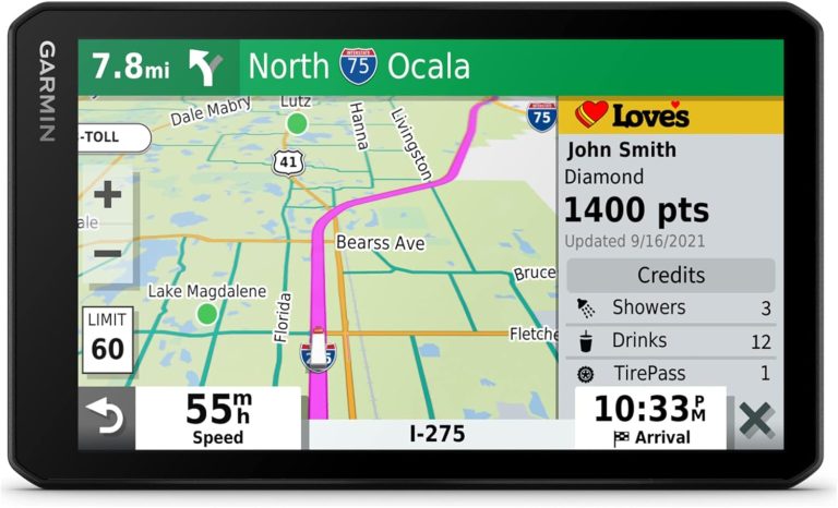 Garmin dēzlCam™ OTR710, Large, Easy-to-Read 7” GPS Truck Navigator, Built-in Dash Cam, Automatic Incident Detection, Custom Truck Routing, High-Resolution Birdseye Satellite Imagery