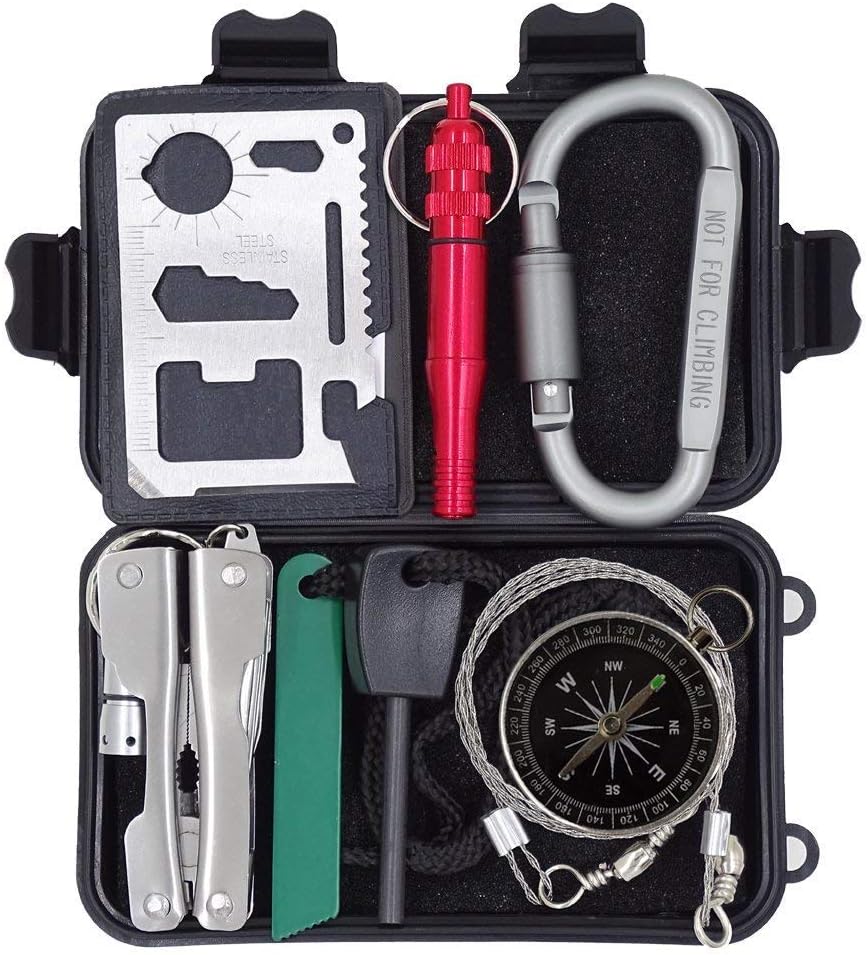 Outdoor Survival Kit 7 in 1,Mini Emergency Survival Gear Small Camping Equipment Pocket Tool Gadgets Stocking Stuffers Ideal for Boys Kids Hiking Outdoor Survival Kit 7 in 1,Mini Emergency Survival Gear Small Camping Equipment Pocket Tool Gadgets Stocking Stuffers Ideal for Boys Kids Hiking