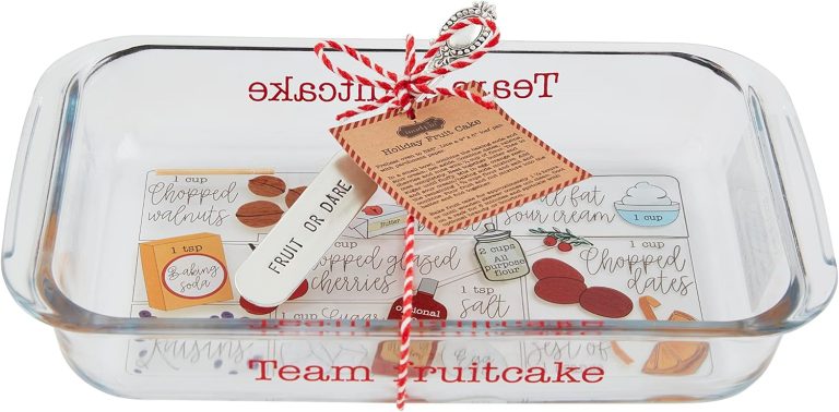 Mud Pie Fruitcake Recipe Baker, dish 4 1/2″ x 8 1/4″ | spreader 5 1/2″