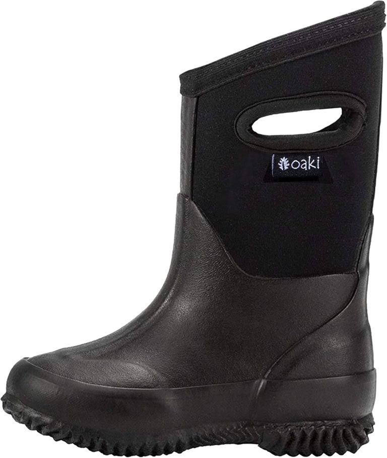 OAKI Kid’s Neoprene Rain Boots, Snow Boots, Muck Boots