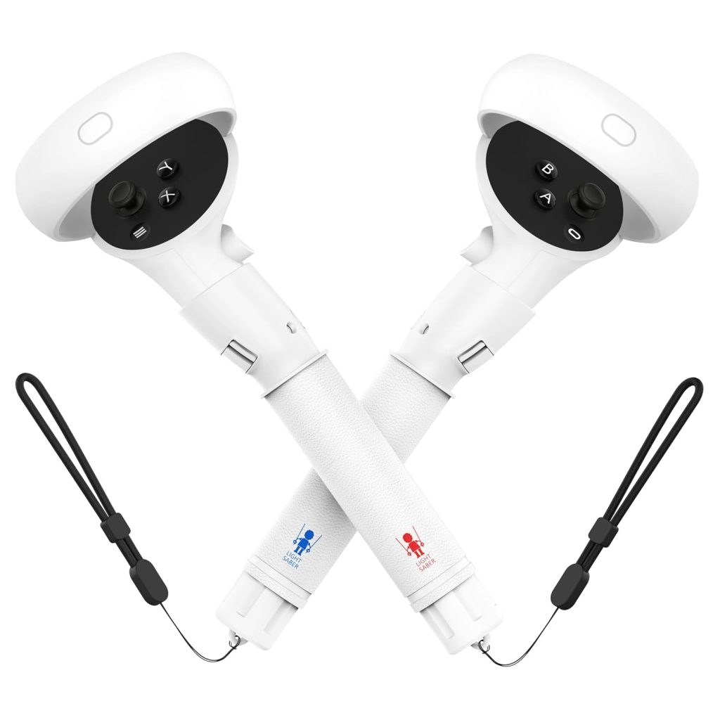Controllers Extensions for Meta Quest 2 Long Arms Controller Grips for Oculus Quest 2 Gorilla Tag Beat Saber Handles Attachment Waterproof Silicone Covers VR Accessories, White Controllers Extensions for Meta Quest 2 Long Arms Controller Grips for Oculus Quest 2 Gorilla Tag Beat Saber Handles Attachment Waterproof Silicone Covers VR Accessories, White