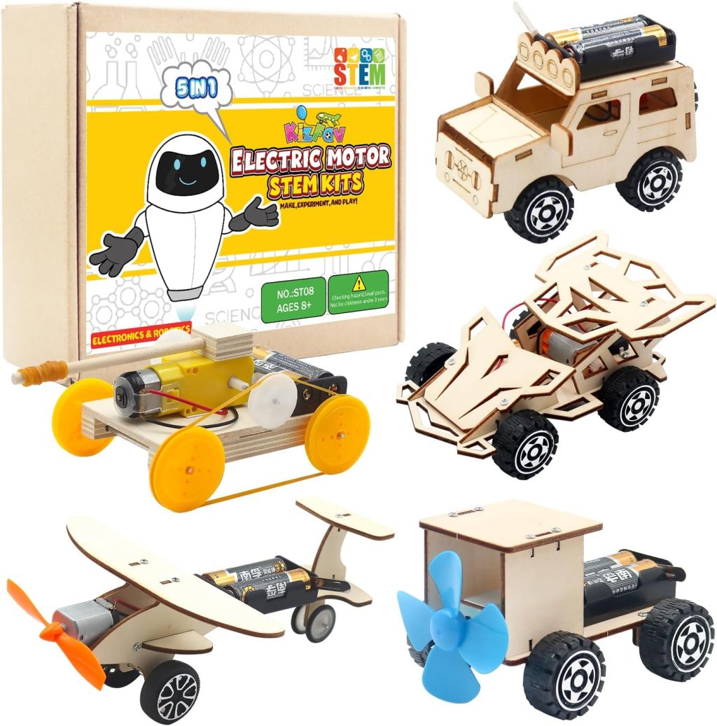 5 in 1 STEM Kits, STEM Projects for Kids Ages 8-12, STEM Toys for Kids 8-10, Science Kits for Kids, DIY Wooden Model Car Kits, Gift for 8-12 Year Old Boys & Girls 5 in 1 STEM Kits, STEM Projects for Kids Ages 8-12, STEM Toys for Kids 8-10, Science Kits for Kids, DIY Wooden Model Car Kits, Gift for 8-12 Year Old Boys & Girls