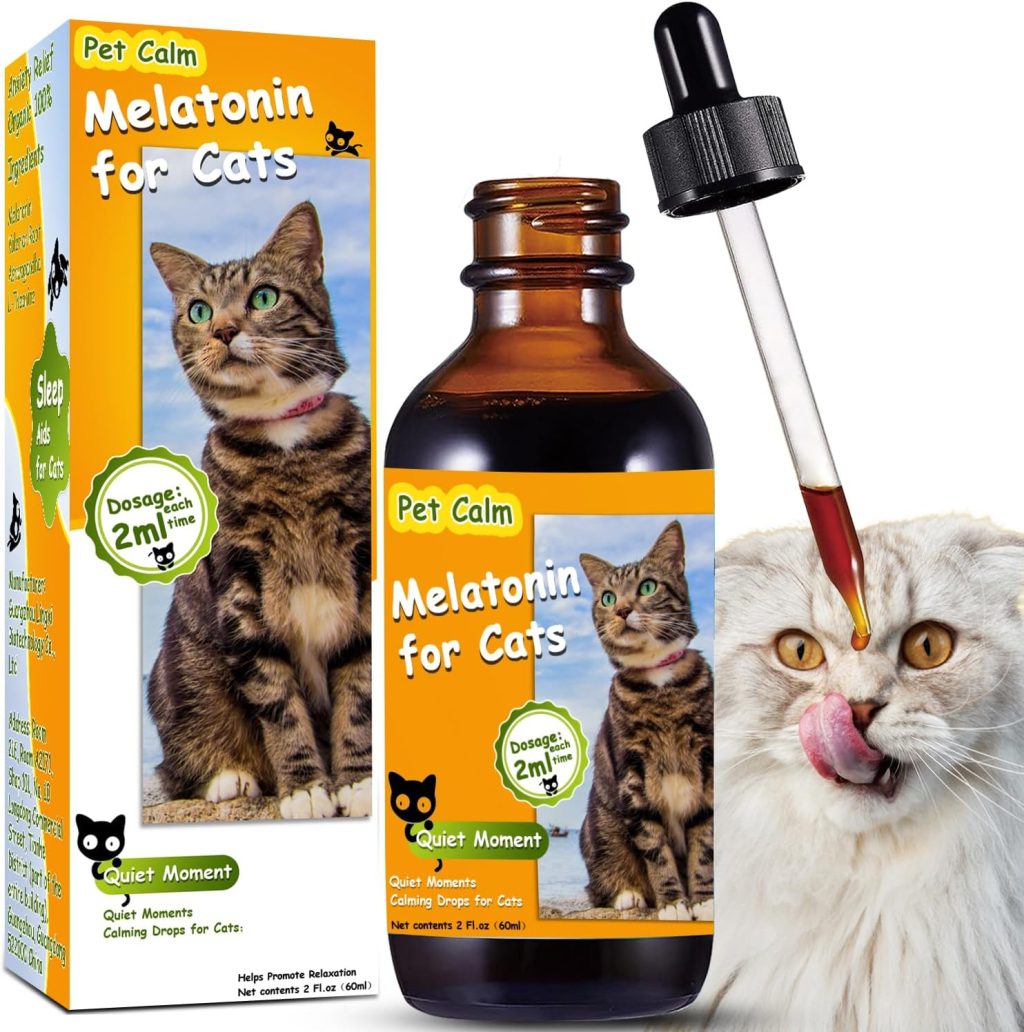 Tetra Cat Melatonin, Melatonin for Cats Calming, Anxiety & Stress Relief, Effective Cat Sleep Aid Safe for Cats & Kittens, 60Ml Cat Sedative for Sleep, Grooming, Separation Anxiety Tetra Cat Melatonin, Melatonin for Cats Calming, Anxiety & Stress Relief, Effective Cat Sleep Aid Safe for Cats & Kittens, 60Ml Cat Sedative for Sleep, Grooming, Separation Anxiety