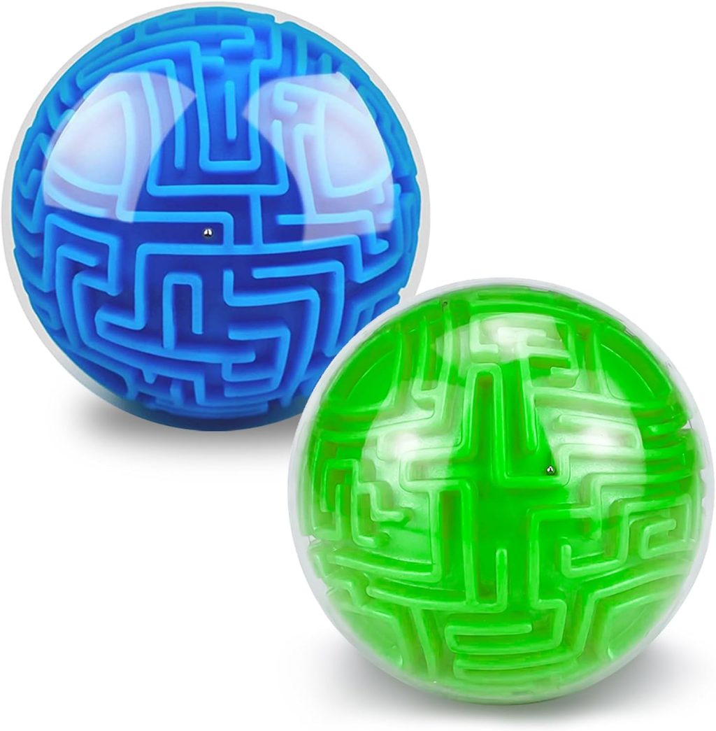2 Pack 3D Puzzle Maze Ball Magic Brain Teasers Games Memory Sequential Gravity Puzzle Cube Balls Educational Toys for Kids Teen & Adults Birthday Christmas Stocking Stuffers Gifts, Hard Challenges 2 Pack 3D Puzzle Maze Ball Magic Brain Teasers Games Memory Sequential Gravity Puzzle Cube Balls Educational Toys for Kids Teen & Adults Birthday Christmas Stocking Stuffers Gifts, Hard Challenges