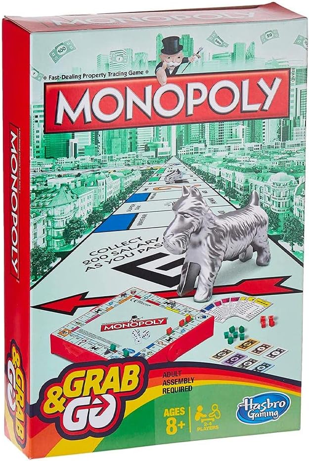Monopoly Hasbro Gaming Grab & Go Game Monopoly Hasbro Gaming Grab & Go Game