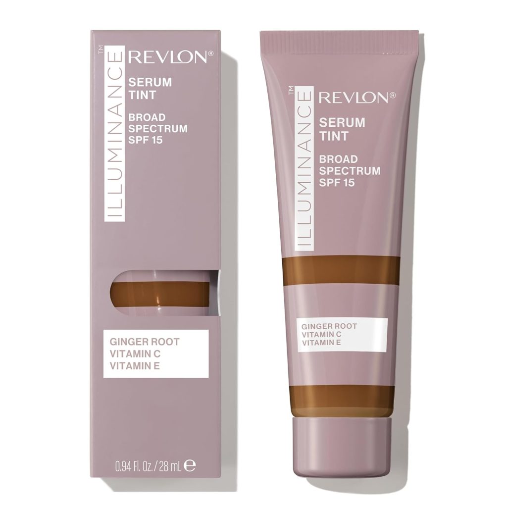 Revlon Illuminance Tinted Serum, Triple Hyaluronic Acid, Evens Out Skin Tone Over Time and Hydrates All Day, SPF 15, 517 Amber, 0.94 fl oz. Revlon Illuminance Tinted Serum, Triple Hyaluronic Acid, Evens Out Skin Tone Over Time and Hydrates All Day, SPF 15, 517 Amber, 0.94 fl oz.