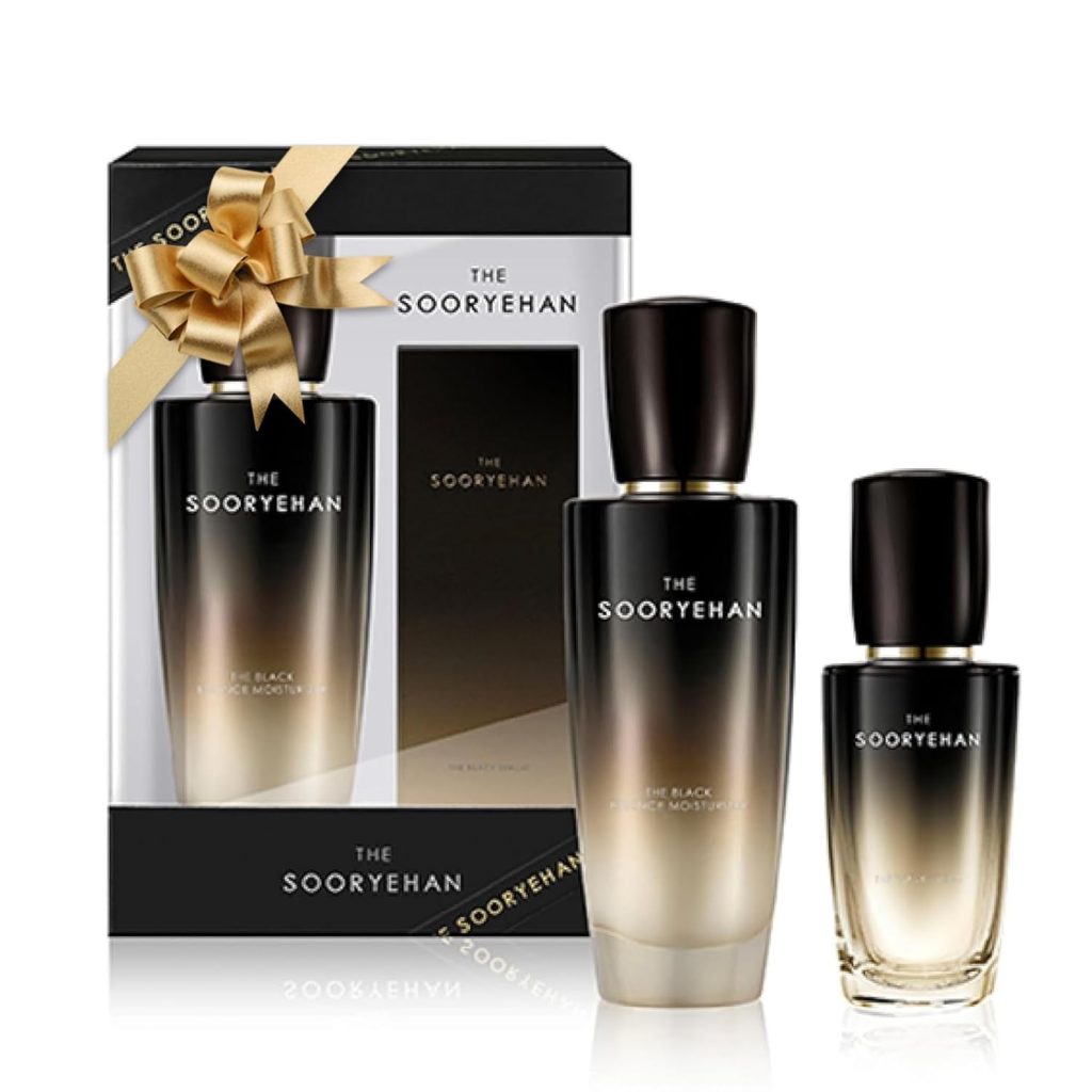 Sooryehan THE BLACK SKINCARE SET (160ml / 5.41 Fl Oz) – Korean Skincare Gift Set, Luxury Premium High-end by LG BEAUTY. Advanced Next Generation Bio Moisturizer & Serum. Sooryehan THE BLACK SKINCARE SET (160ml / 5.41 Fl Oz) – Korean Skincare Gift Set, Luxury Premium High-end by LG BEAUTY. Advanced Next Generation Bio Moisturizer & Serum.