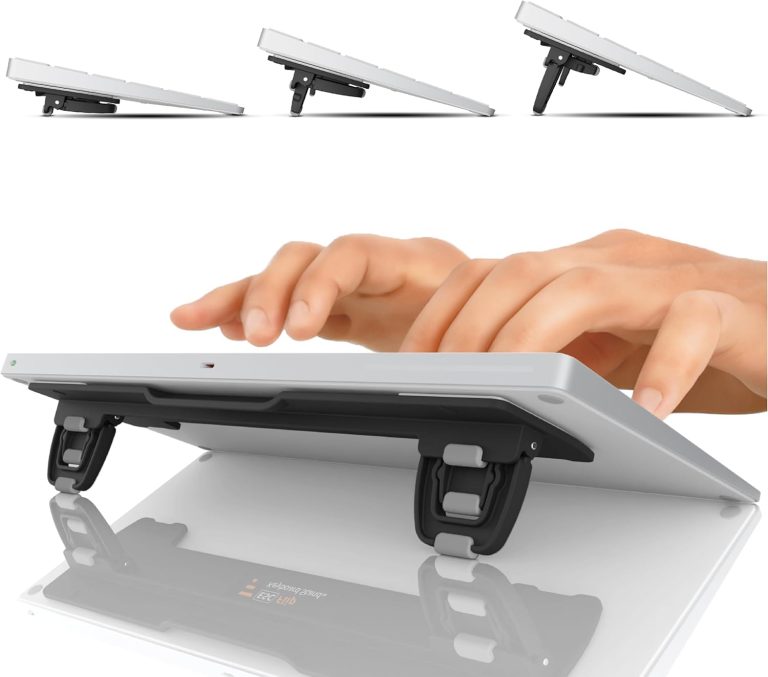 ESC Flip Computer Keyboard Stand for Desktop, Tilted Adjustable Keyboard Riser, Ergonomic Keyboard Accessories for Office, for Flat-Back Keyboard Only