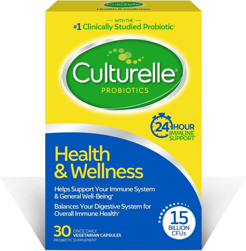 Culturelle Health & Wellness Daily Probiotic Supplement For Men & Women, Helps Support Your Immune System, Occasional Diarrhea, Gas & Bloating, 15 Billion CFUs, Non-GMO, 30 Count Culturelle Health & Wellness Daily Probiotic Supplement For Men & Women, Helps Support Your Immune System, Occasional Diarrhea, Gas & Bloating, 15 Billion CFUs, Non-GMO, 30 Count