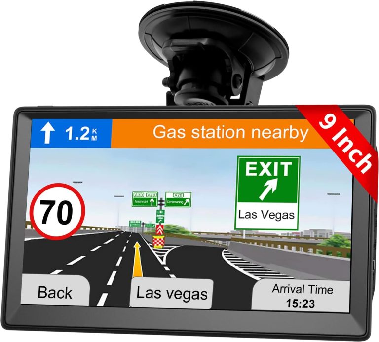 GPS Navigator for Car 9 Inch Truck GPS Commercial Drivers 2024 with US/CA/MX Offline Map, Free Map Update, Voice Guidance, Drive Alert, Handheld GPS Navigation System for Vehicle RV Semi Truck