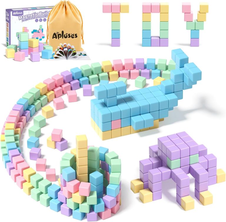 32pcs Magnetic Blocks Building Cubes for Toddlers | Classroom Must Haves Creative Learning Kids Toys | Preschool Montessori Sensory Autism Magnet Toys for Boys and Girls Ages 3 4 5 6