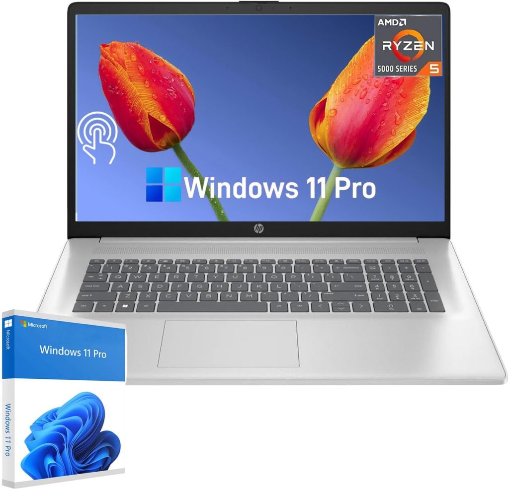 HP Flagship 17.3 Touchscreen Laptop – w/cefesfy Accessories, HD+ 250-Nits Display, AMD Ryzen 5 7530U(Beat i7-1165G7), 32GB RAM, 1TB SSD, WiFi 6, Numeric Keypad, Webcam, HDMI, Windows 11 Pro HP Flagship 17.3 Touchscreen Laptop – w/cefesfy Accessories, HD+ 250-Nits Display, AMD Ryzen 5 7530U(Beat i7-1165G7), 32GB RAM, 1TB SSD, WiFi 6, Numeric Keypad, Webcam, HDMI, Windows 11 Pro