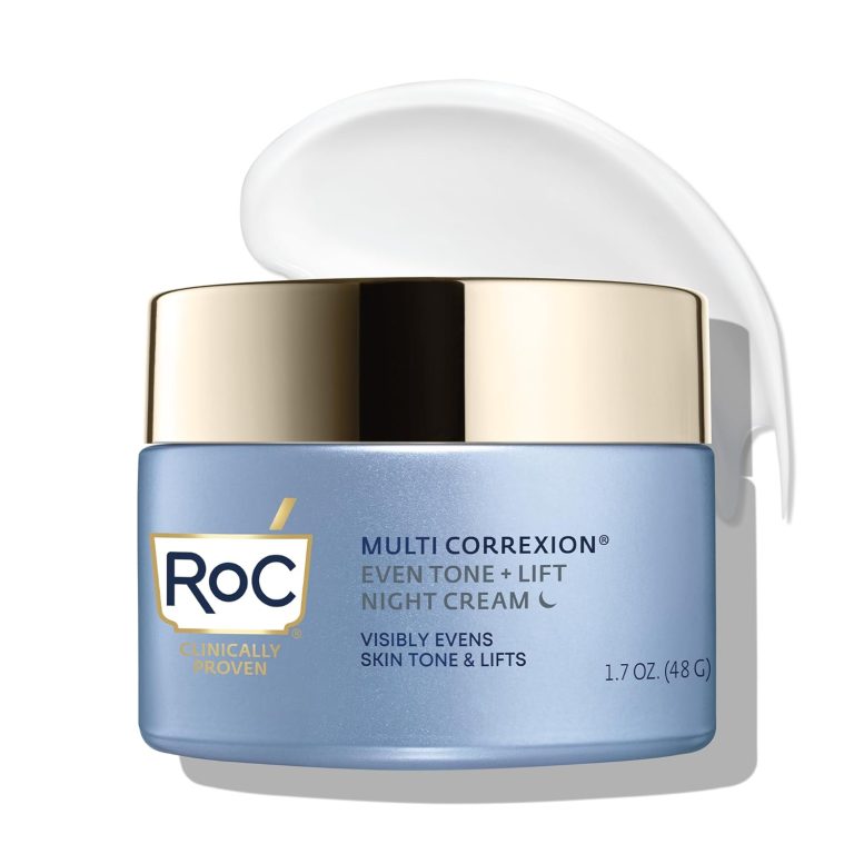 RoC Multi Correxion 5 in 1 Restoring/Anti Aging Facial Night Cream with Hexinol, Stocking Stuffers for Men & Women, 1.7 Ounces (Packaging May Vary)