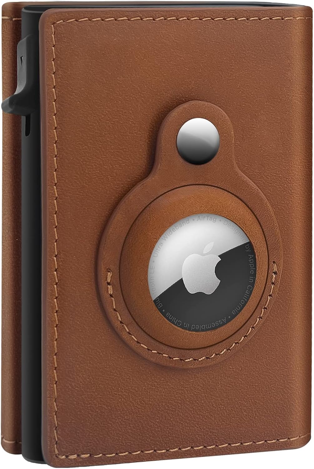GAOCHALE AirTag Wallet Genuine Leather Air Tag Wallet RFID Technology Credit Card Holder with Minimalist Wallet for Men for Apple AirTag (No Airtag Included)(Dark Brown) GAOCHALE AirTag Wallet Genuine Leather Air Tag Wallet RFID Technology Credit Card Holder with Minimalist Wallet for Men for Apple AirTag (No Airtag Included)(Dark Brown)