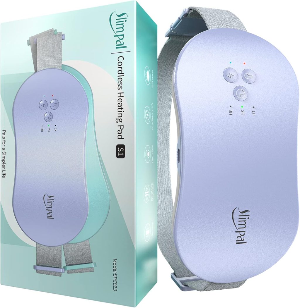 Slimpal Period Heating Pad for Cramps, FSA HSA Eligible, Portable Heat Pad for Menstrual Cramp Relief, Electric Cordless Heating Belt, 3 Timer Auto Off Setting, Gifts for Her Women Girl Wife, Purple Slimpal Period Heating Pad for Cramps, FSA HSA Eligible, Portable Heat Pad for Menstrual Cramp Relief, Electric Cordless Heating Belt, 3 Timer Auto Off Setting, Gifts for Her Women Girl Wife, Purple
