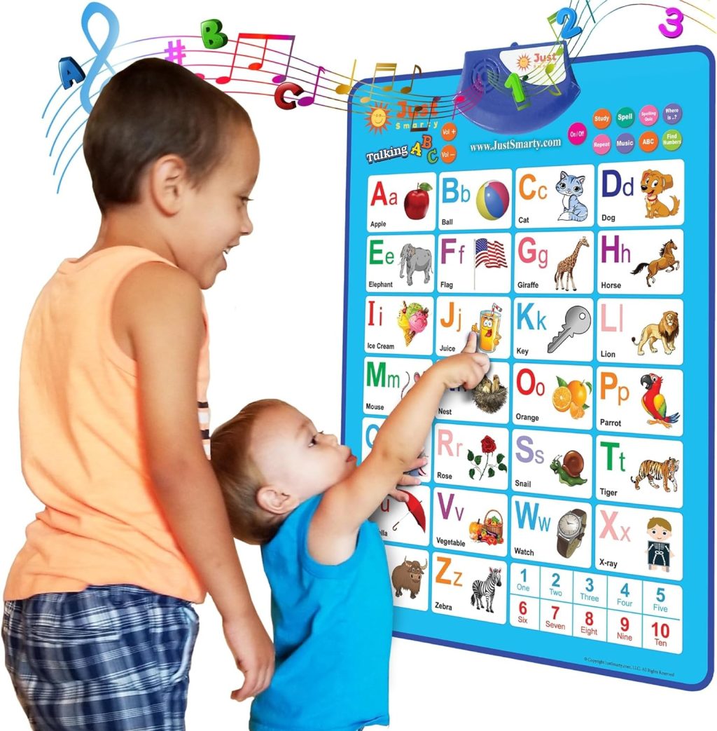 Just Smarty Alphabet Wall Chart for Toddlers 1-3 | ABCs & 123s Kids Learning Toy | Educational Gift for Toddler Ages 1 2 3 4 5 | Speech Therapy Toys for Toddlers 1-3 | Autism Toys for Toddlers 3-4 Just Smarty Alphabet Wall Chart for Toddlers 1-3 | ABCs & 123s Kids Learning Toy | Educational Gift for Toddler Ages 1 2 3 4 5 | Speech Therapy Toys for Toddlers 1-3 | Autism Toys for Toddlers 3-4