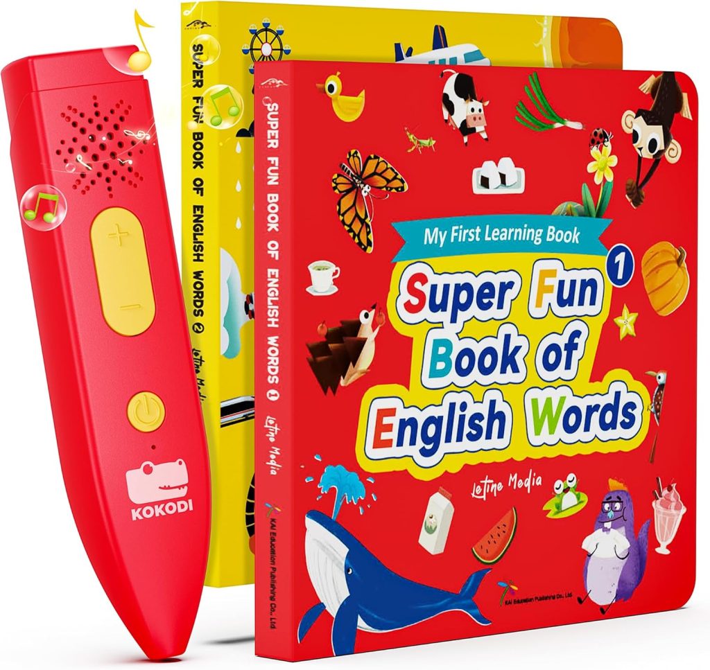 KOKODI Talking Pen Books Sets, Interactive Audio Sound Books Kids Learning Electronic Toys for Boys Girls, Autism Sensory Games, Early Educational Gifts Birthday Gifts for Toddlers Kids Age 2 3 4 5 KOKODI Talking Pen Books Sets, Interactive Audio Sound Books Kids Learning Electronic Toys for Boys Girls, Autism Sensory Games, Early Educational Gifts Birthday Gifts for Toddlers Kids Age 2 3 4 5