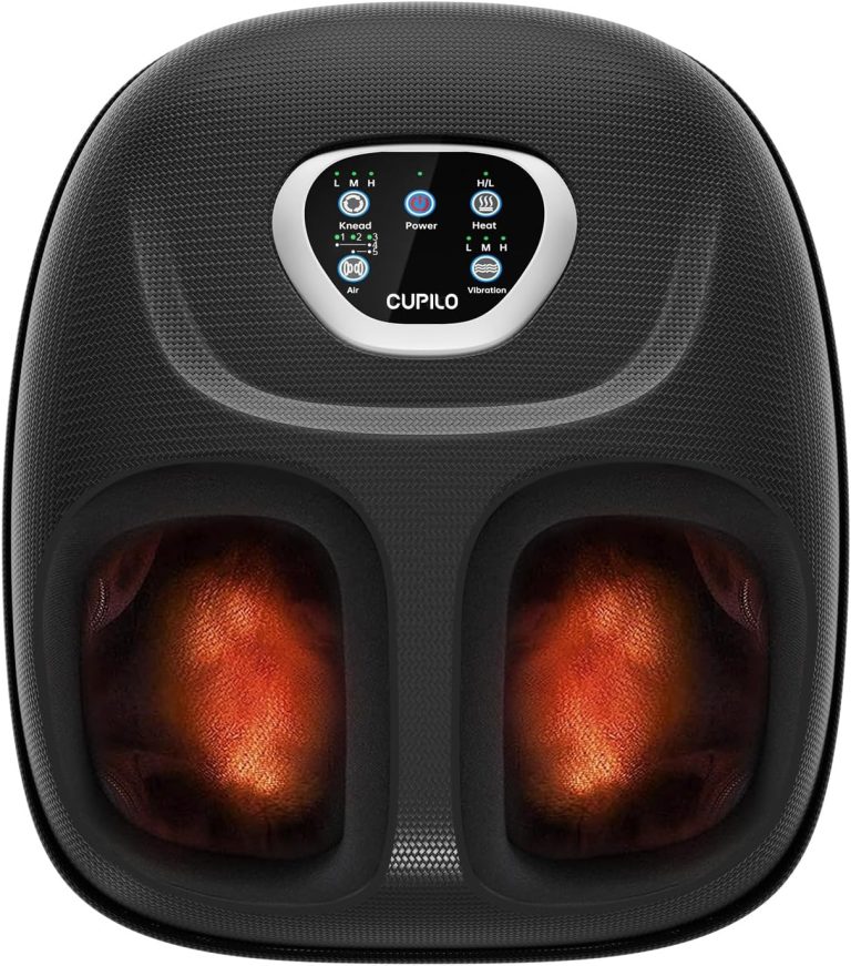 Foot Massager with Heat, FSA HSA Eligible Shiatsu Foot Massager for Plantar Fasciitis,Adjustable Vibration & Pressure for Neuropathy Pain, Christmas Gifts for Women Men Mom Her, Fits Up to 13″